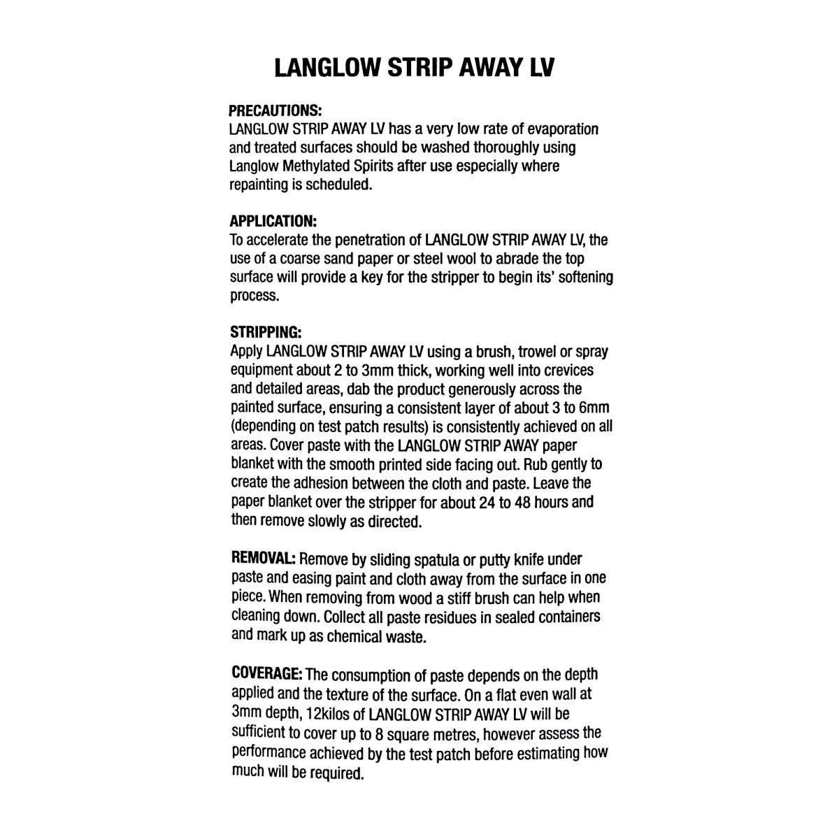 Langlow Strip AwayLv