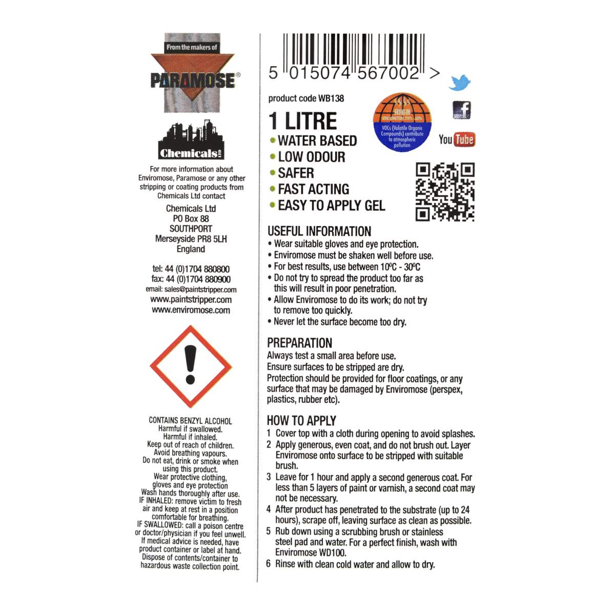 Enviromose Pro Grade Paint Stripper