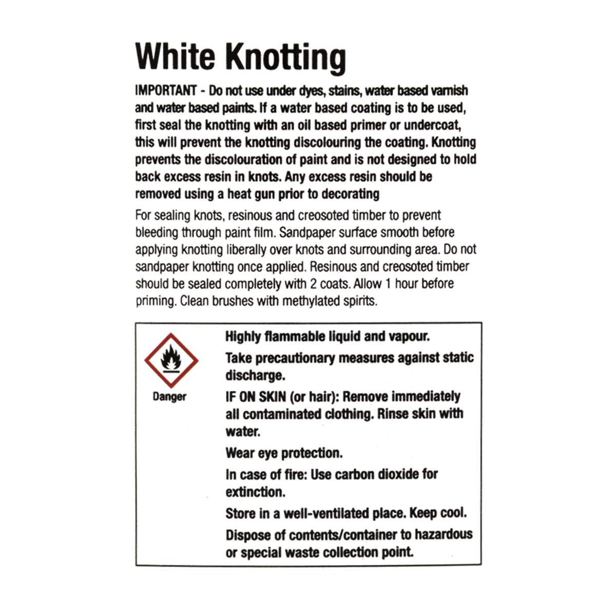 Rustins White Knotting