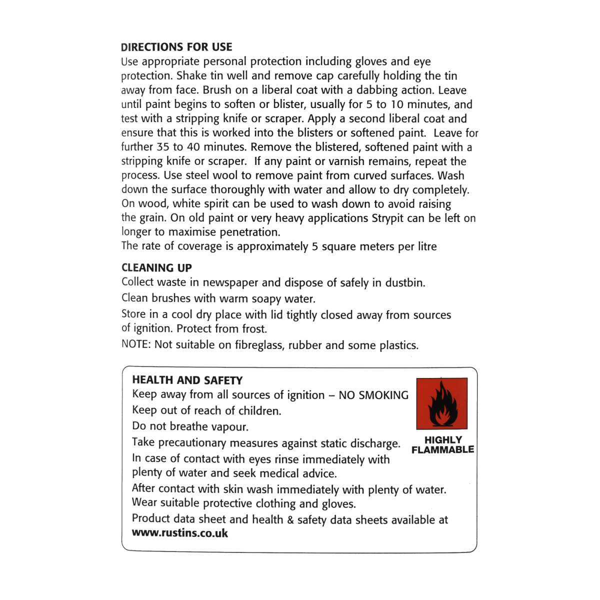 Rustins Strypit Paint &amp; Varnish Remover