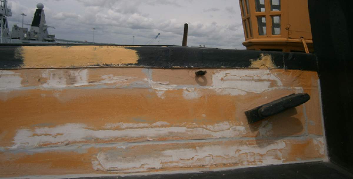 The Victory's deck needed specialist repairs and treatments
