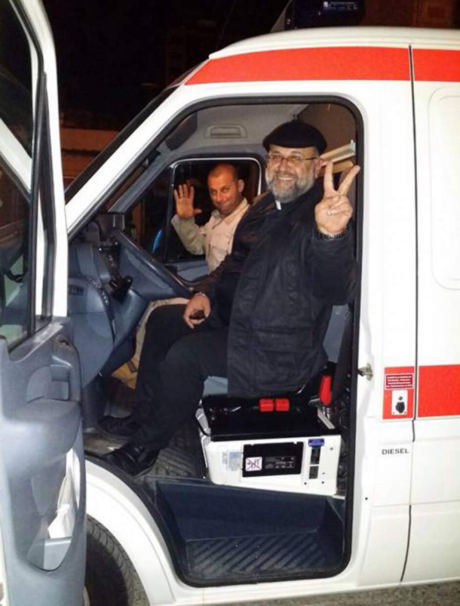 The ambulance in operation!