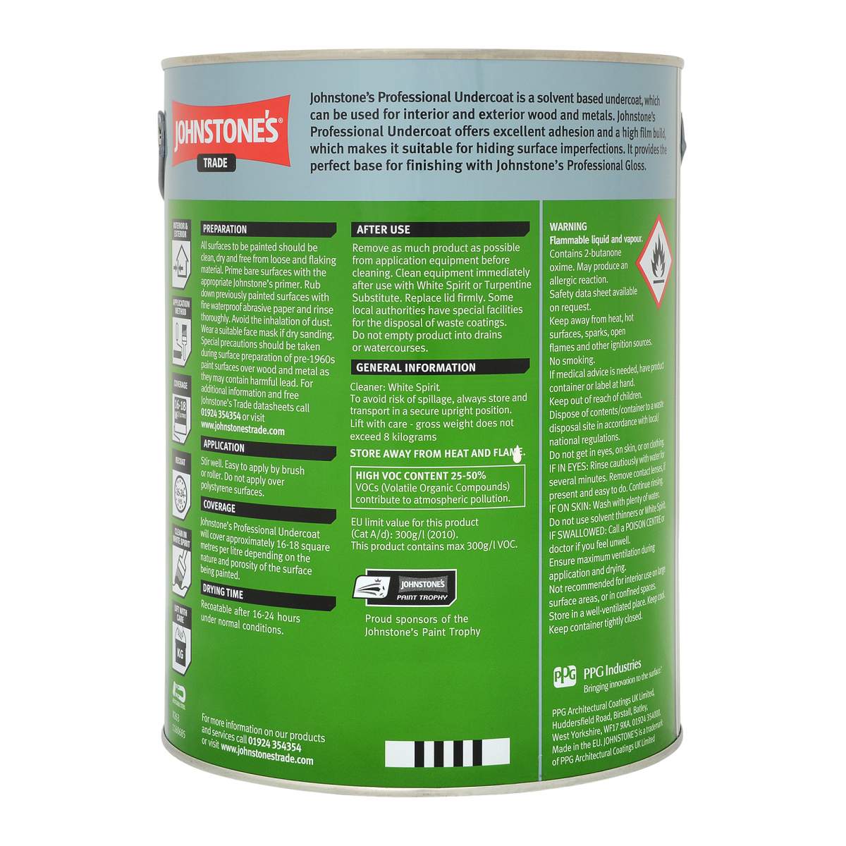 Johnstone's Trade Professional Undercoat Brilliant White