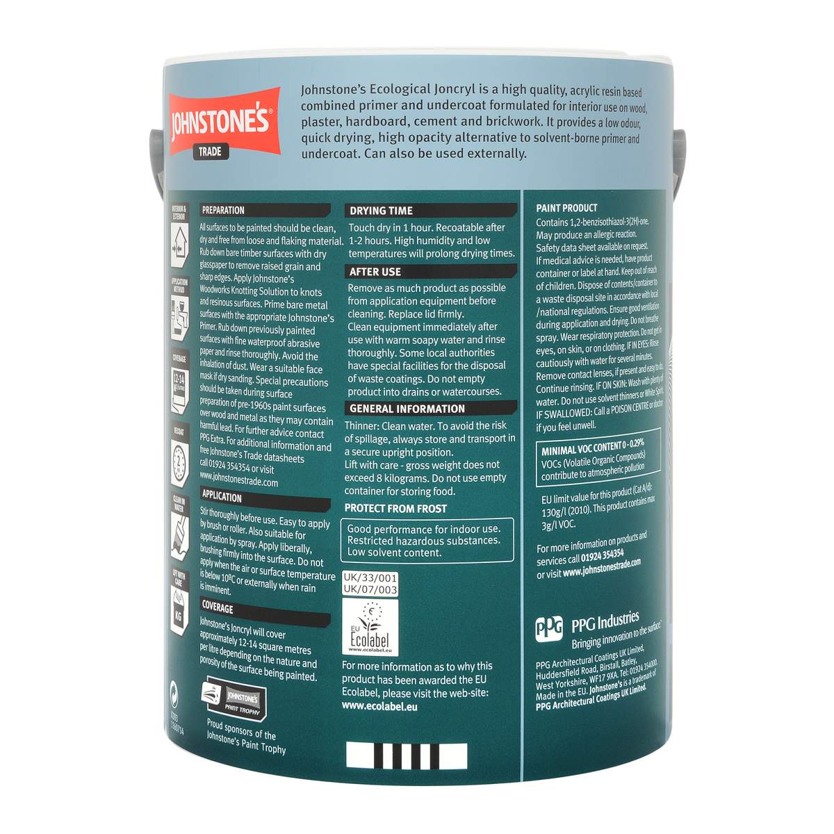 Johnstone's Trade Joncryl Primer Undercoat White