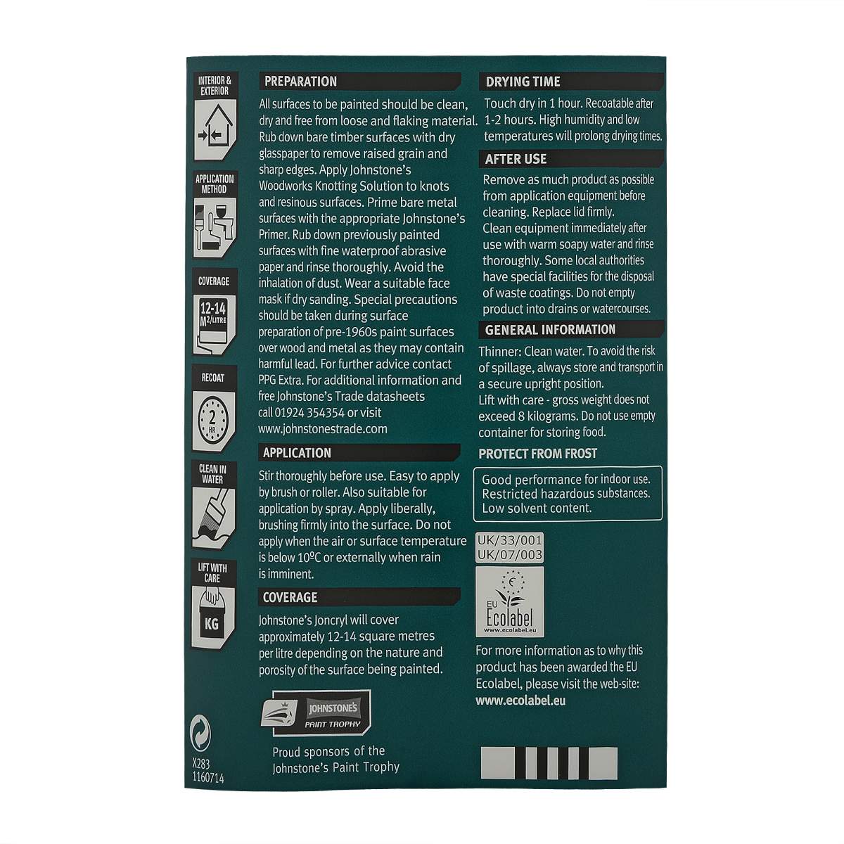 Johnstone's Trade Joncryl Primer Undercoat White
