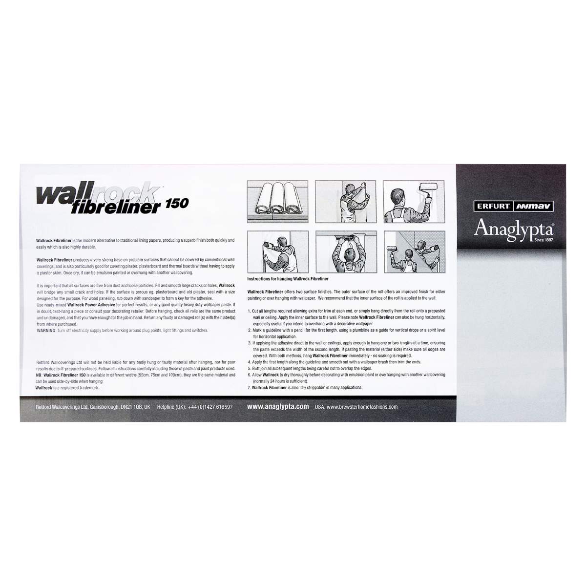 MAV Wallrock Fibreliner 55 Single Roll