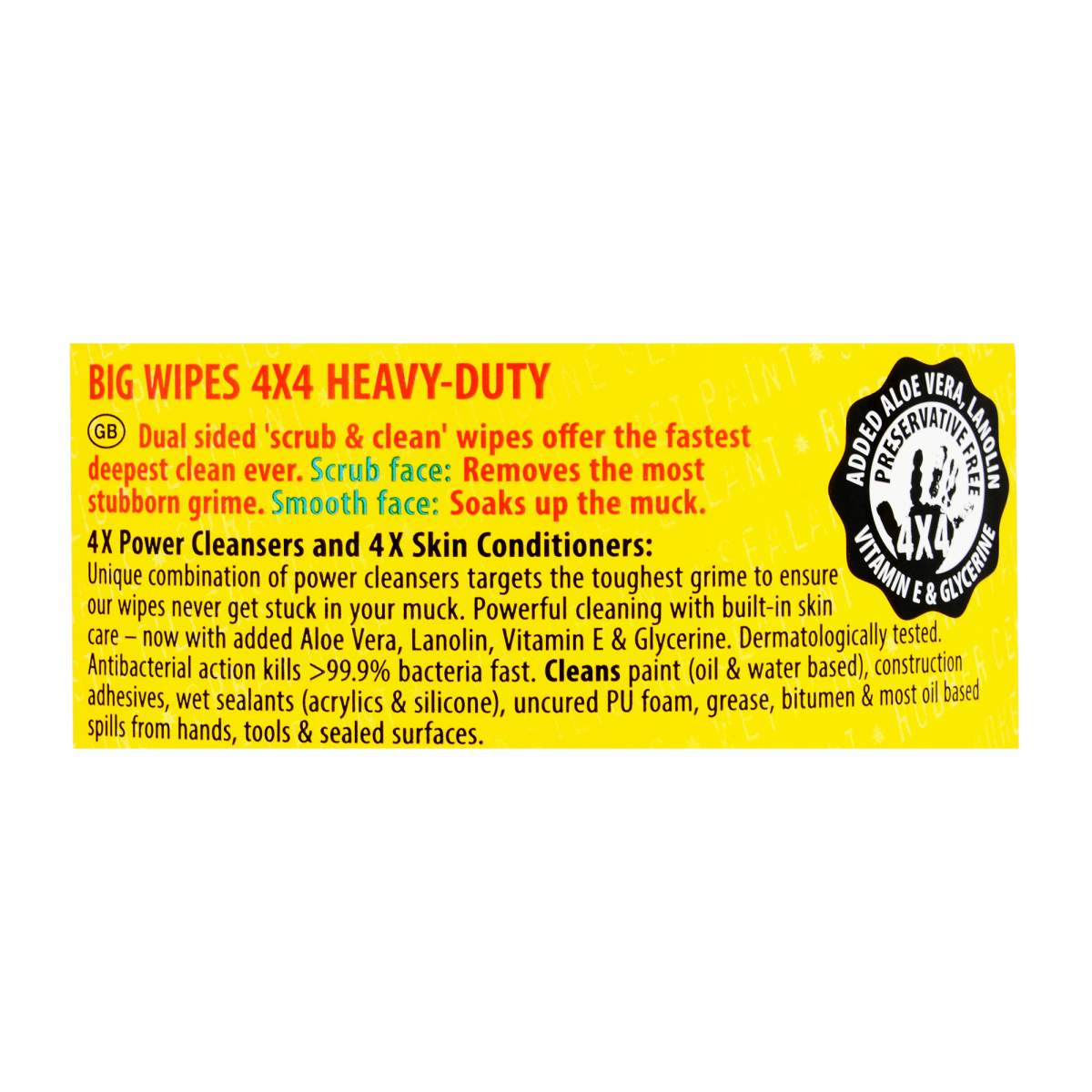 H/D Big Wipes 4X4
