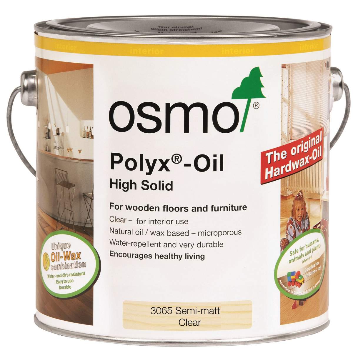 Osmo Polyx Hardwax-Oil Original Semi-Matt Clear 10L (HA471605E)