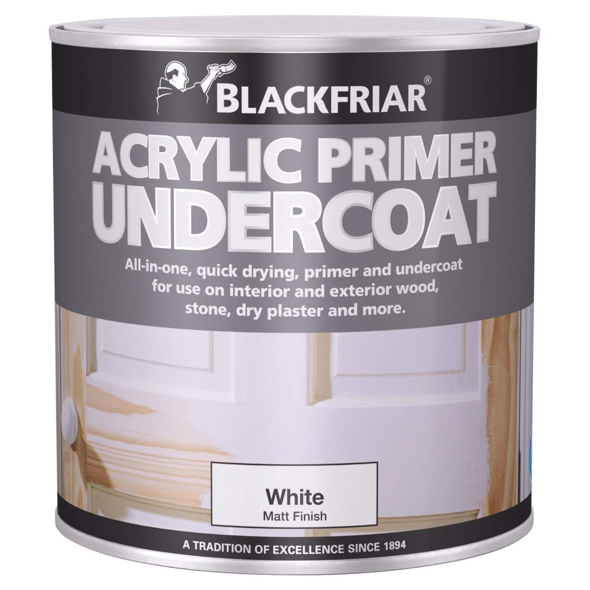 Blackfriar Acrylic Primer Undercoat White 1L (BN06054N)