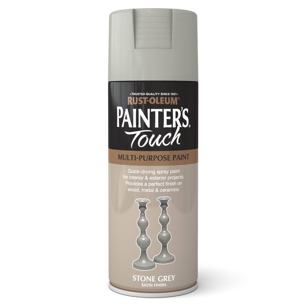 Rust-Oleum Painters Touch Satin Stone Grey 400ML (BN50092442Q)