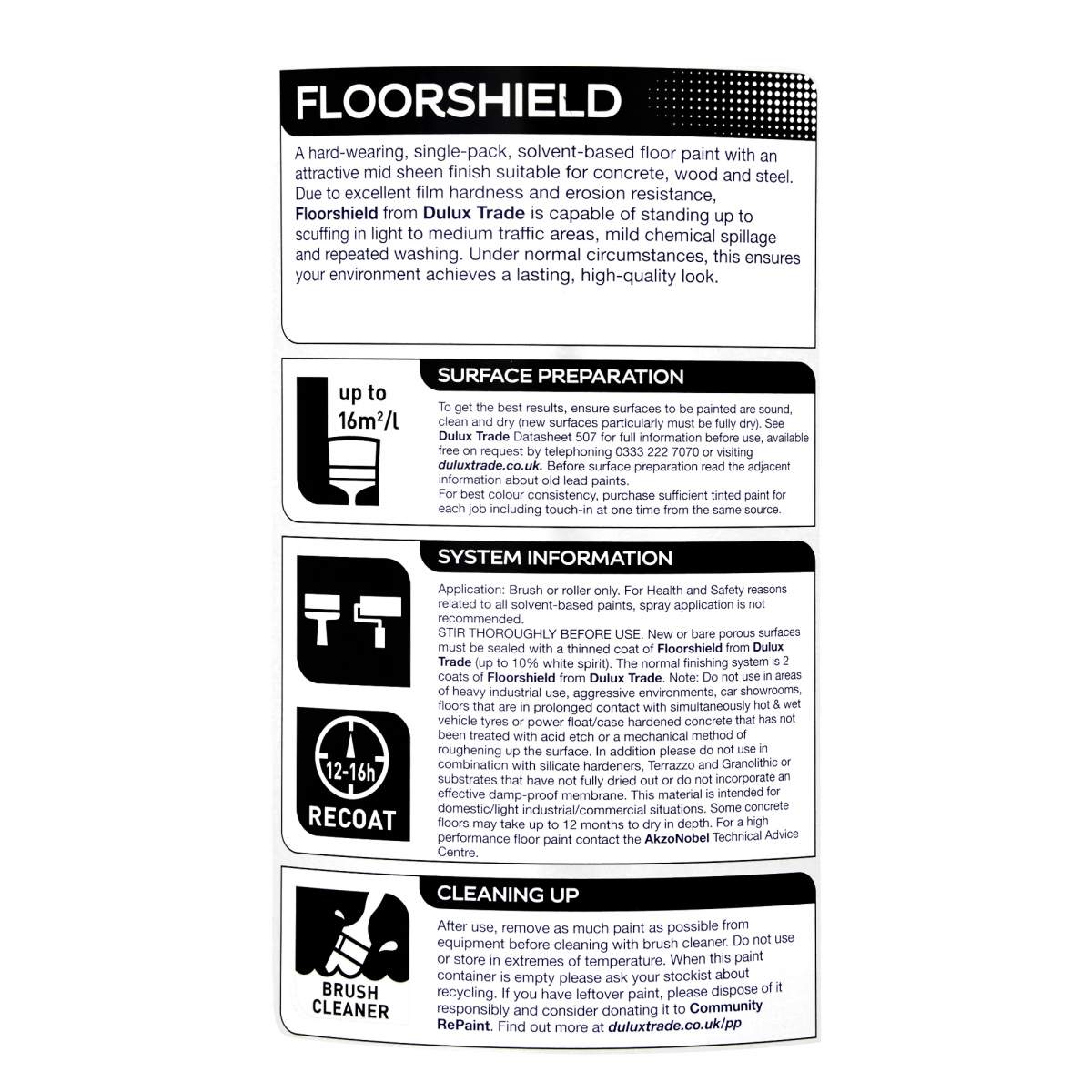 Dulux Trade Floorshield Medium Base !Colour! 5L (AE015150F)