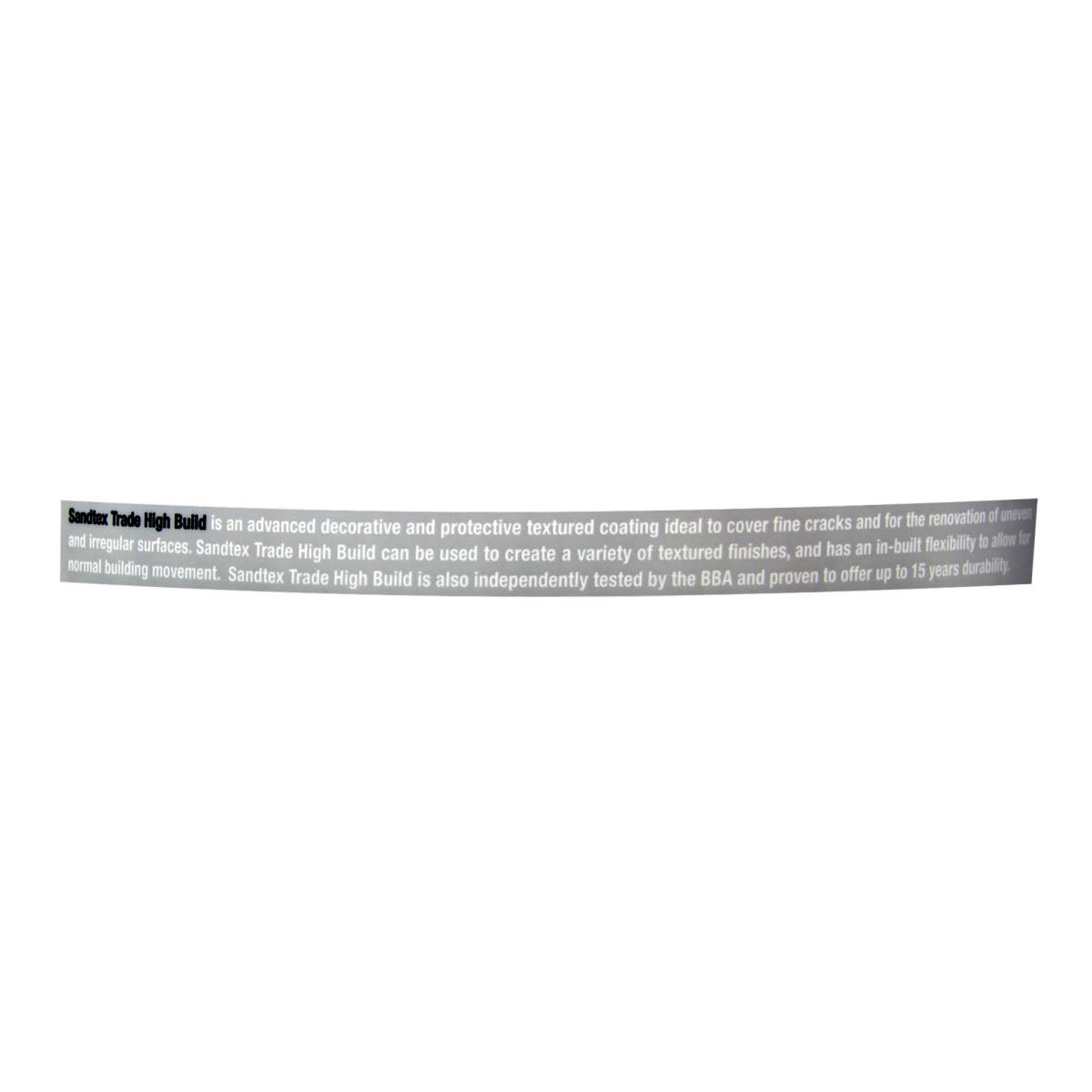 Sandtex Trade High Build White 15KG (AP1101002D)