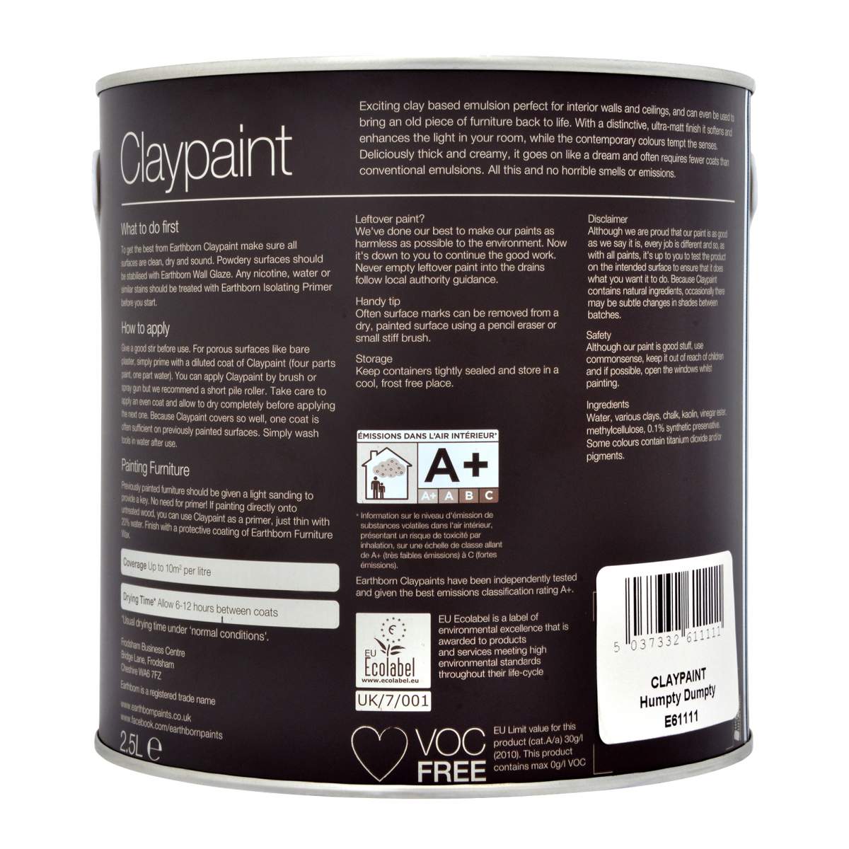 Earthborn Claypaint Ballet Shoe 2.5L (AV053101J)