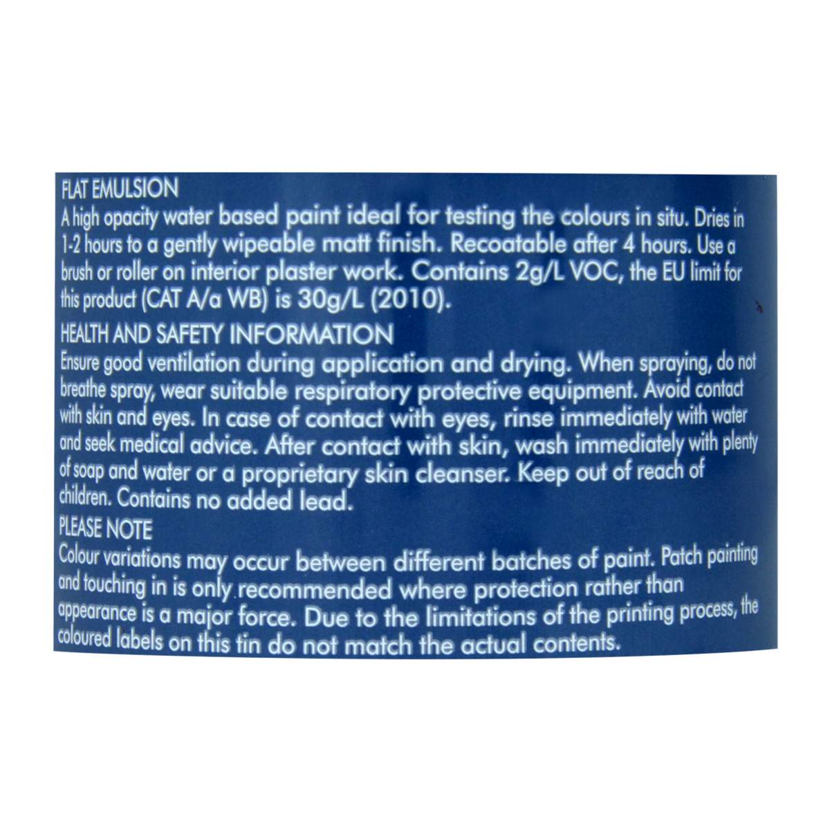 Paint Library Flat Emulsion Acqua Viva 125ML (AV171001T)