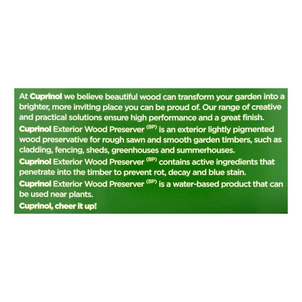 Cuprinol Trade Exterior Wood Preservative Matt Golden Brown 5L (HA1540F)