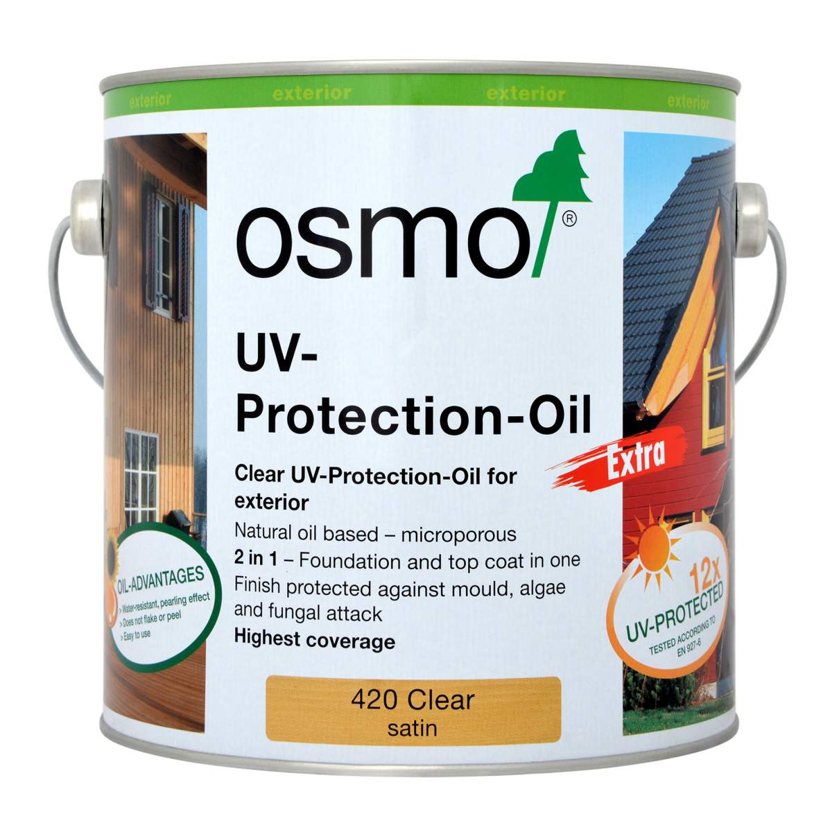 Osmo UV-Protection Oil Extra Satin Matt 420 Clear 2.5L (HA4750J)