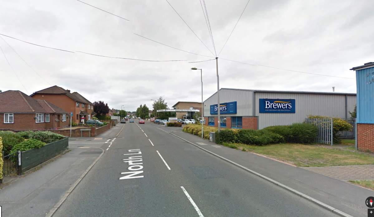 Travelling from Badshot Lea, with Northfield Close on the left, the store will be on your right