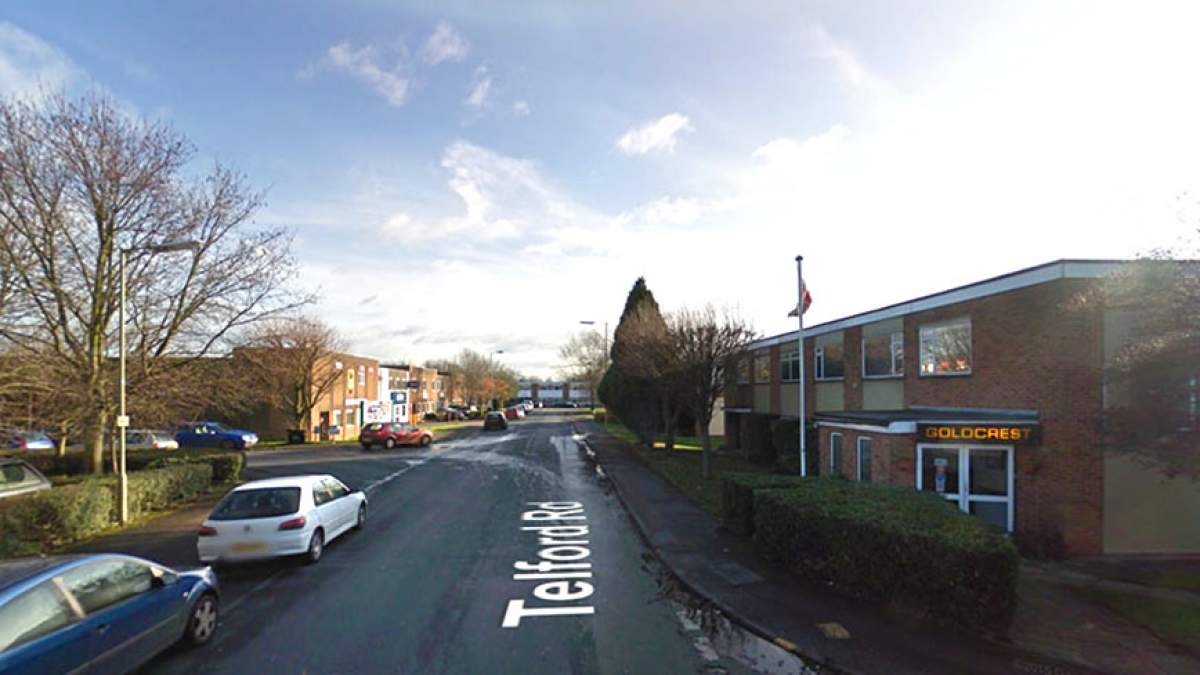 Travelling down Telford Road from Launton, store is on the left