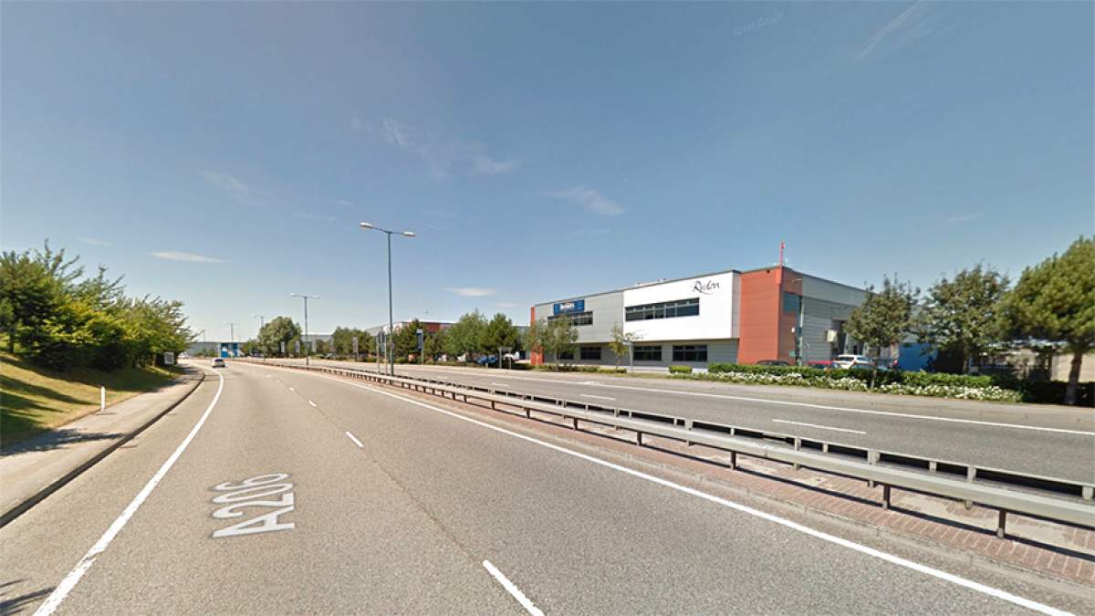 Travelling along the A206 away from Greenhithe, continue along until the roundabout and take the 4th exit back on yourself. Quadrant Court is the first turning on the left.