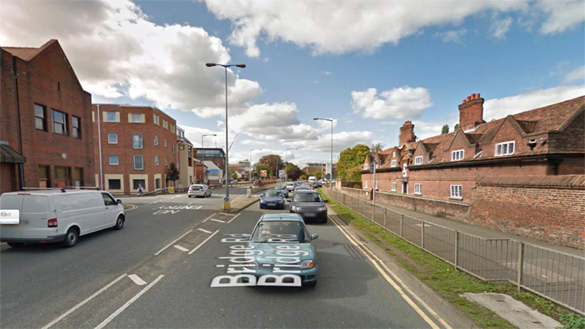 Travelling along Bridge Road towards Maidenhead, take the next left after Oldfield Road onto Waldeck Road