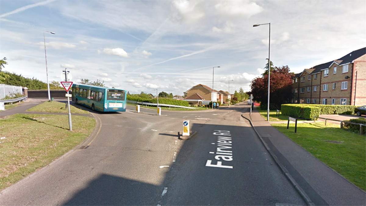 From Fishers Green Road leading on to Fairview Road, at the mini roundabout, exit on to Julians Road.