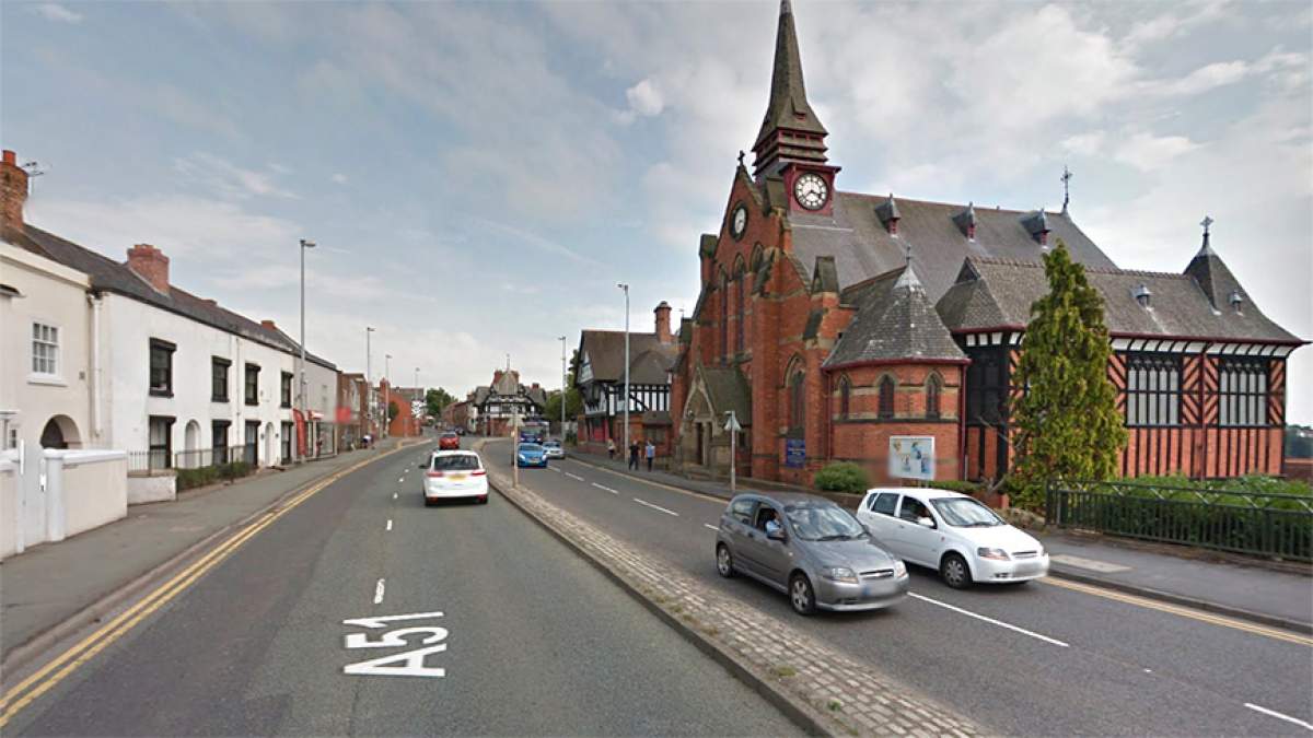 From the Bars roundabout on to Tarvin Road, continue on until the opposite carriageway splits. The store is on the left hand corner adjacent to Spital Walk.