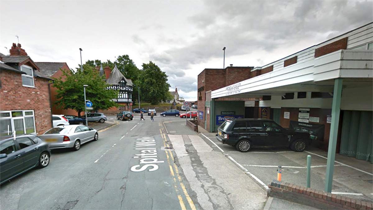 From Spital Walk heading towards Tarvin Road, drive to the end to see the store on the right.