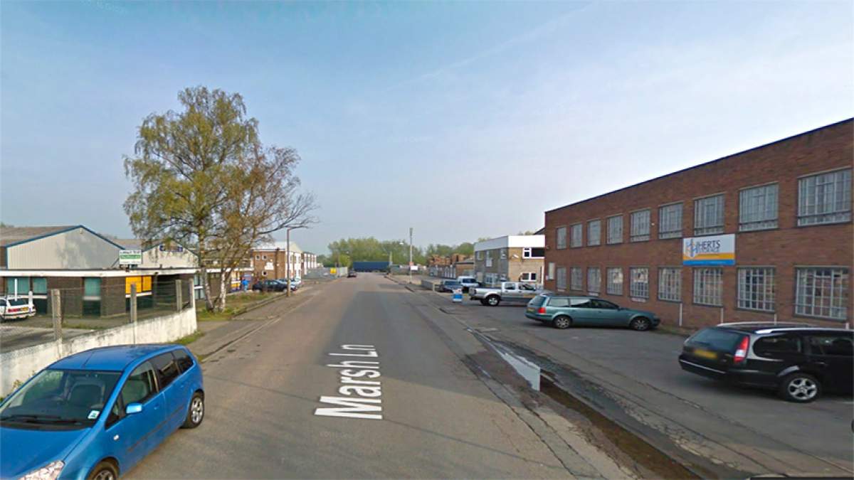 Follow Marsh Lane and the store will be towards the end on the left.
