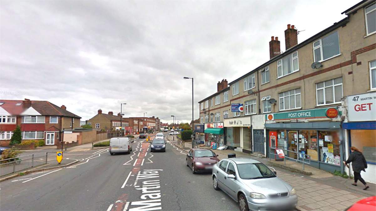 From the A24 on to Martin Way, continue on until you reach the store on parade to the right.