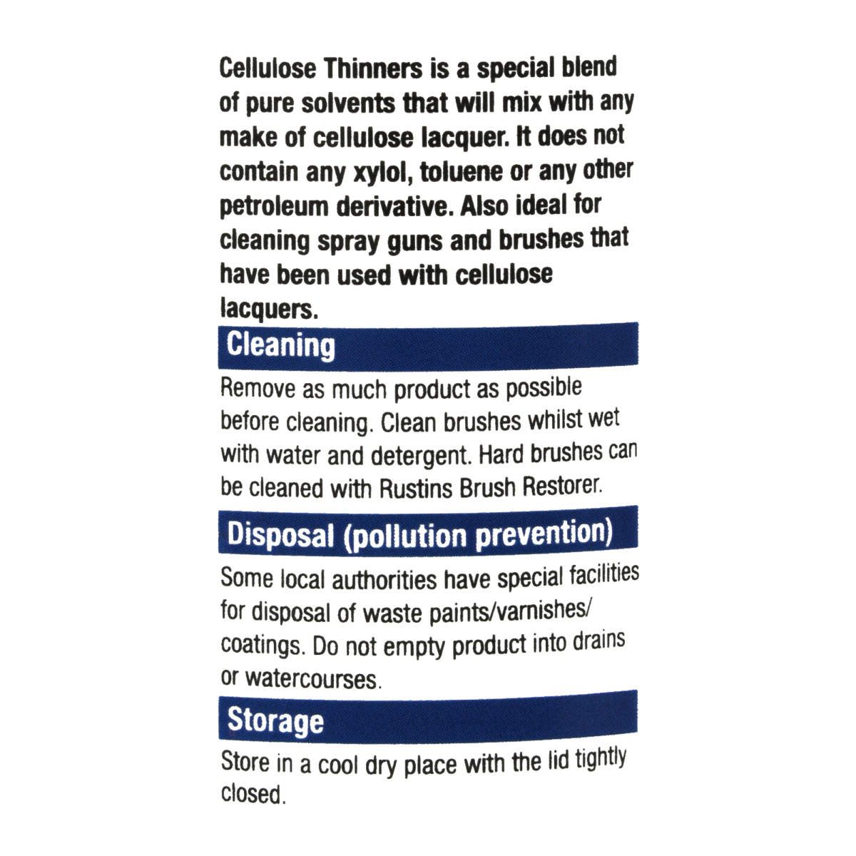 Cellulose Thinners