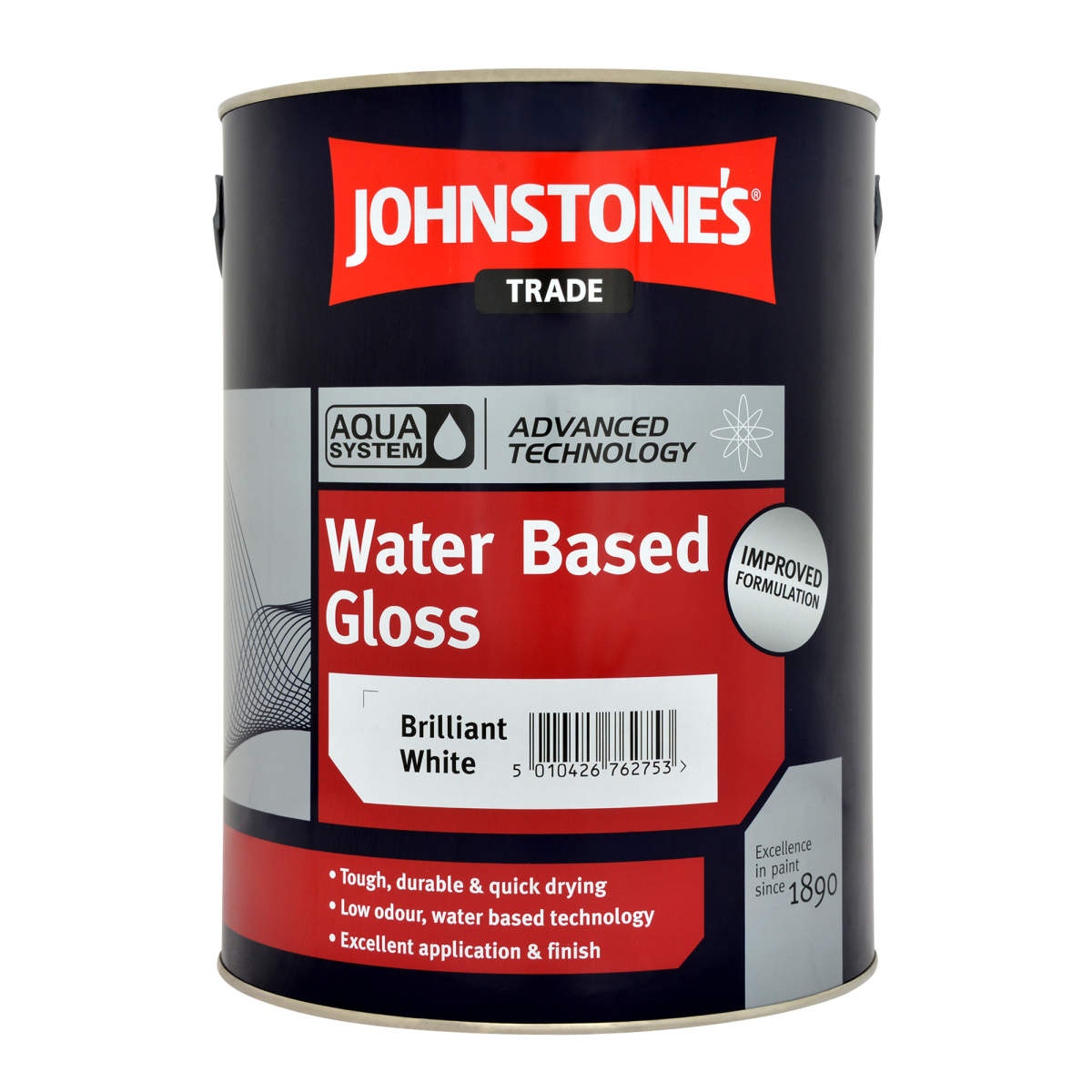 Johnstone's Trade Aqua Gloss B/White 5L
