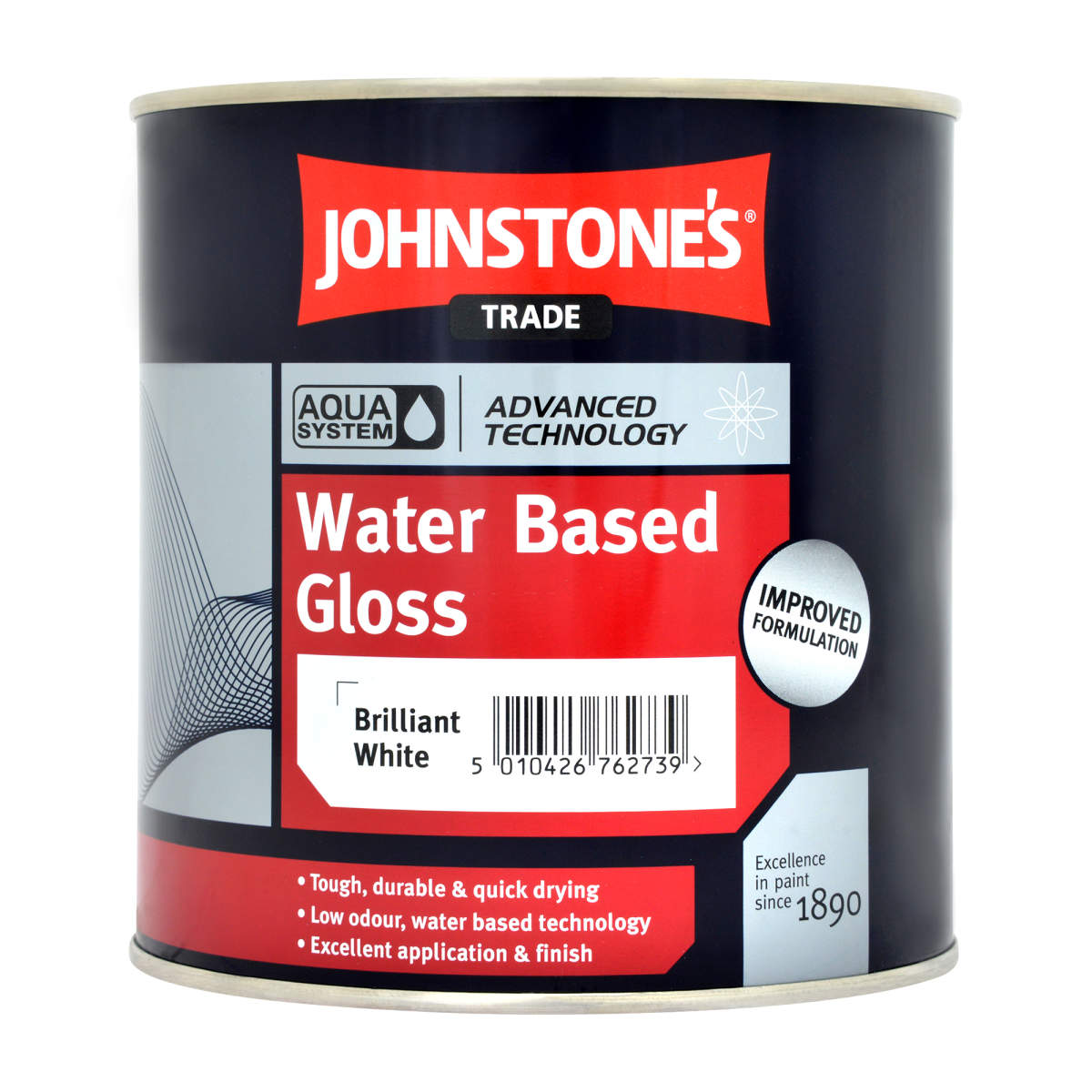 Johnstone's Trade Aqua Gloss B/White 1L