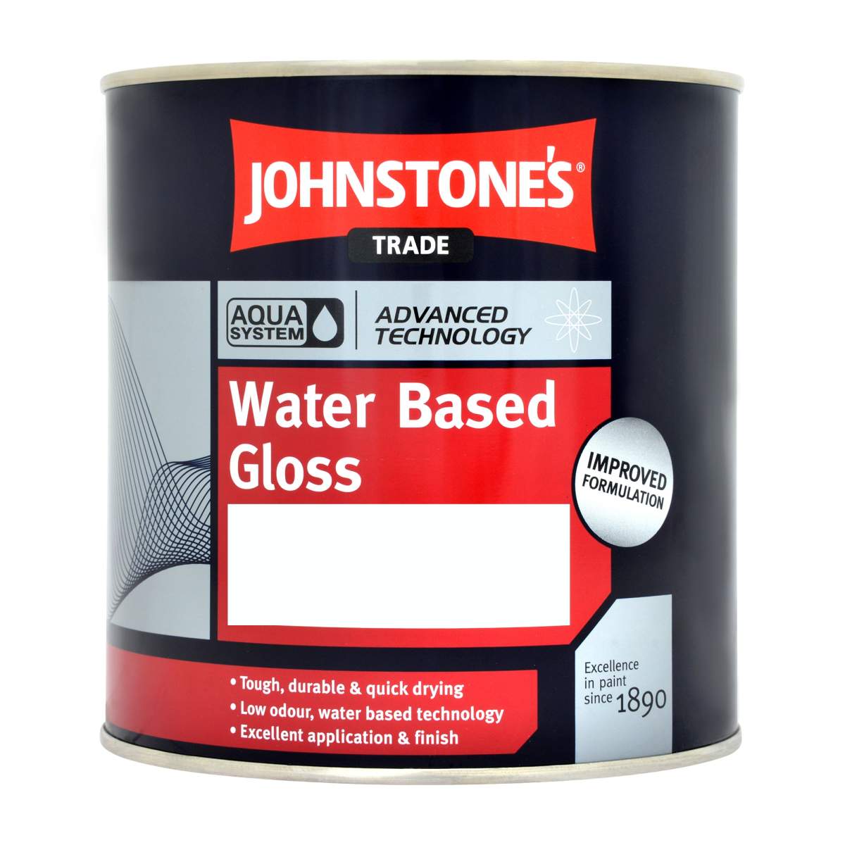 Johnstone's Trade Aqua Gloss Black 1L