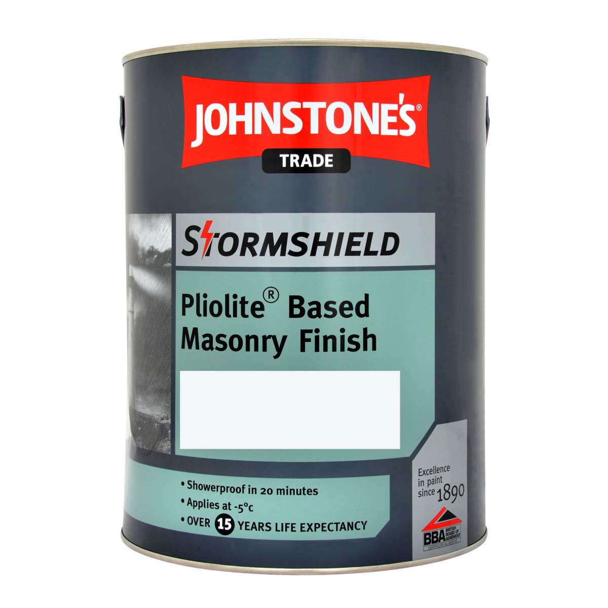 Johnstone's Trade Stormshield Pliolite Masonry Magnolia 5L