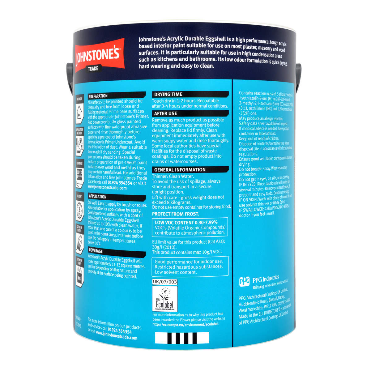 Johnstone's Trade Acrylic Eggshell 5L