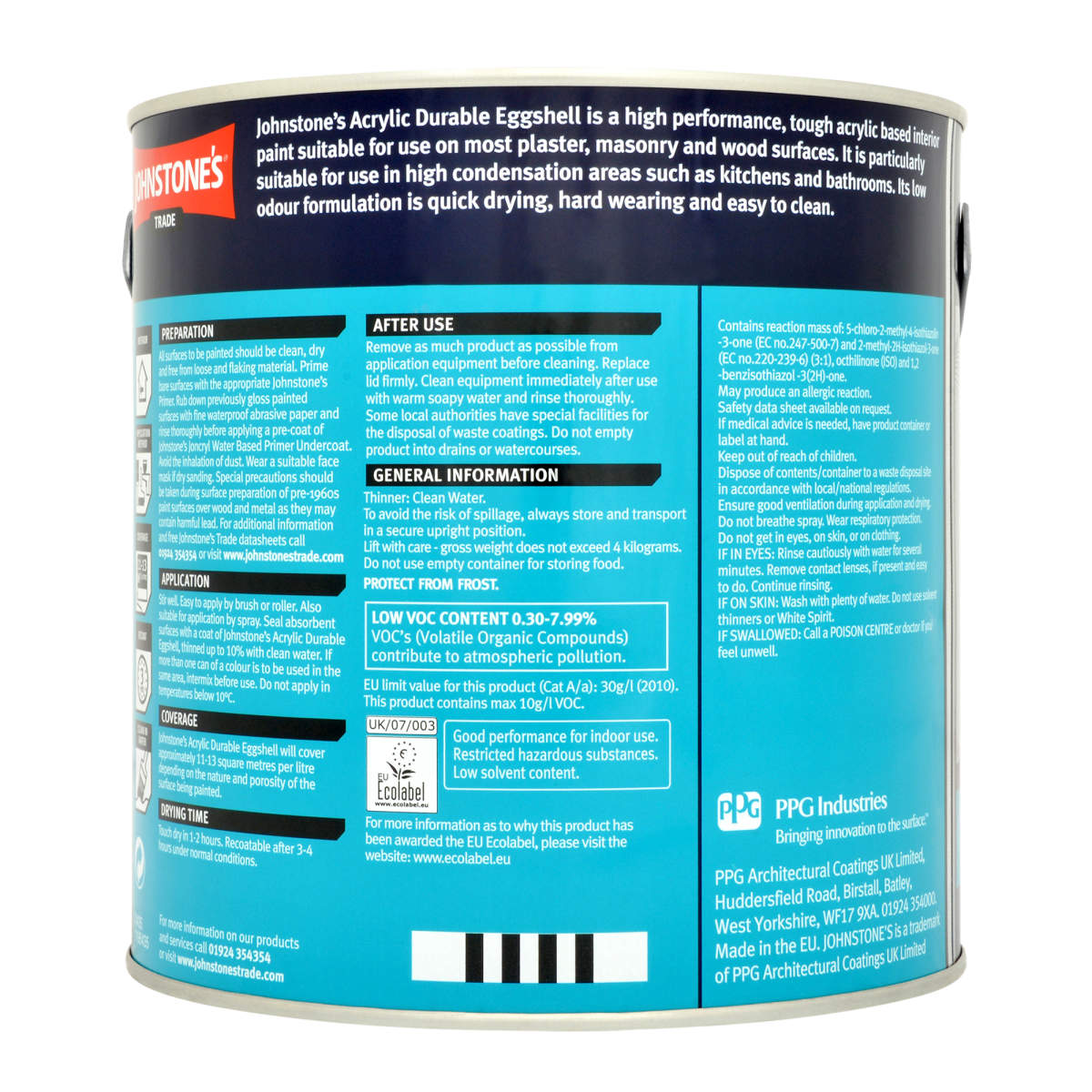 Johnstone's Trade Acrylic Eggshell 2.5L