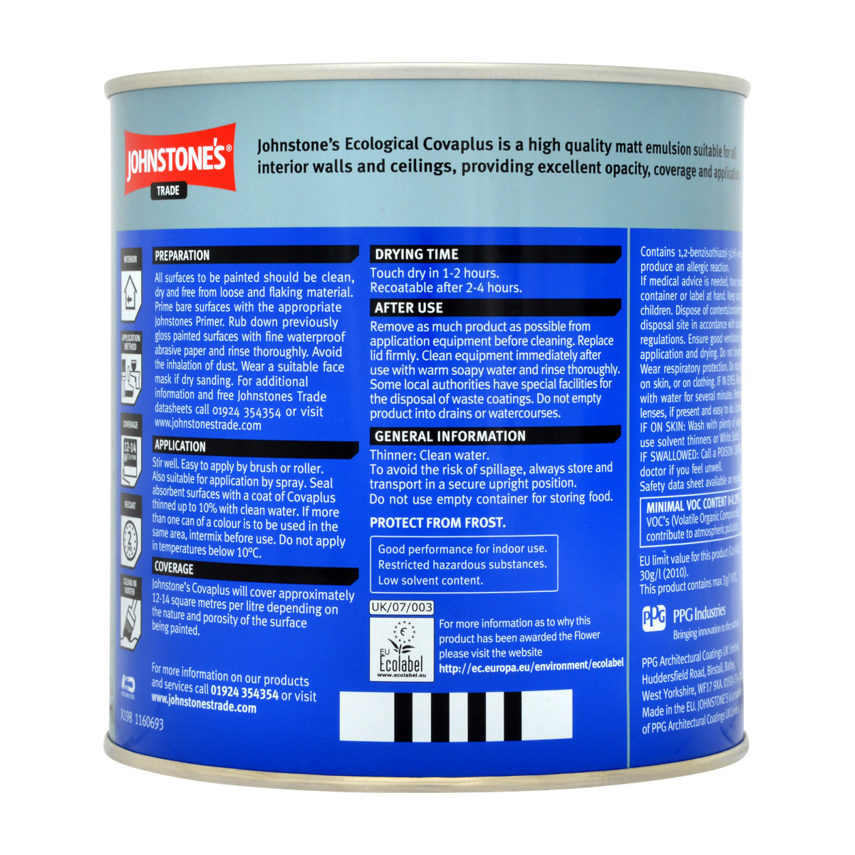 Johnstone's Trade Covaplus Vinyl Matt 1L