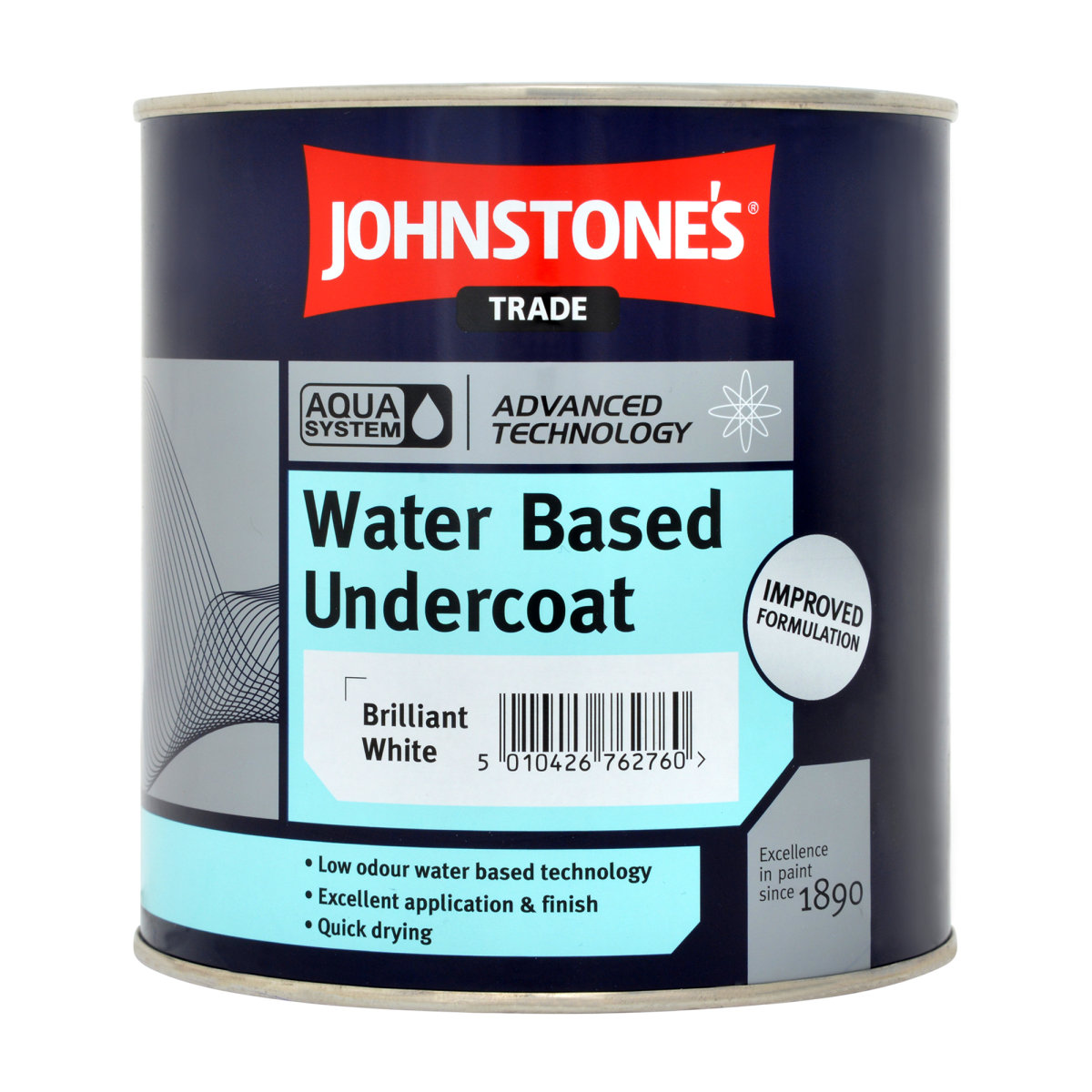 Johnstone's Trade Aqua Undercoat Brilliant White 1L