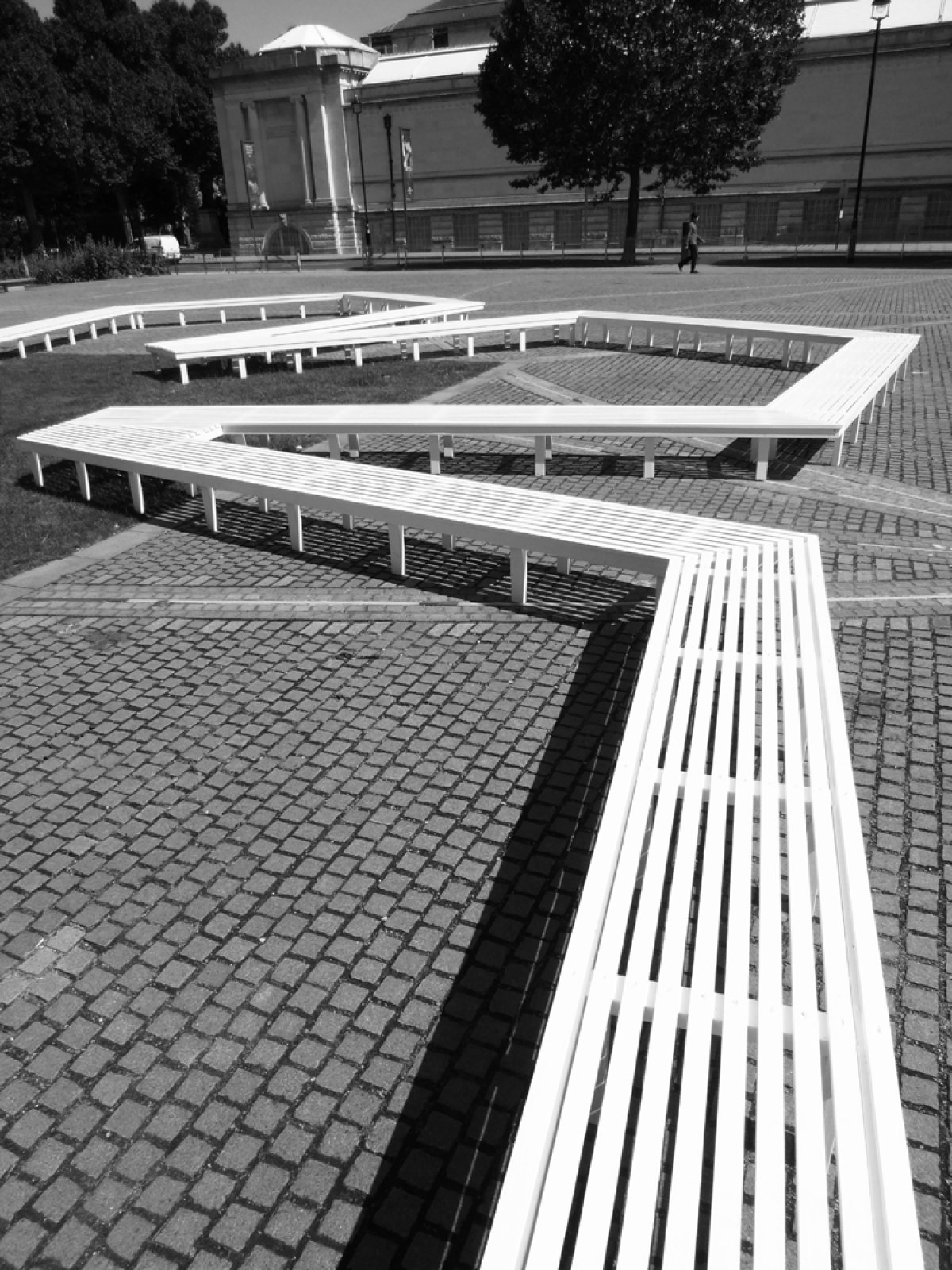The Pentagon Petal was created by artist Fran Cottell and architect Marianne Mueller.