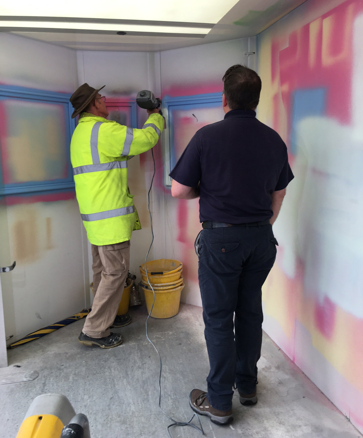 Spray painting makes decorating quick yet gives a stunning finish.