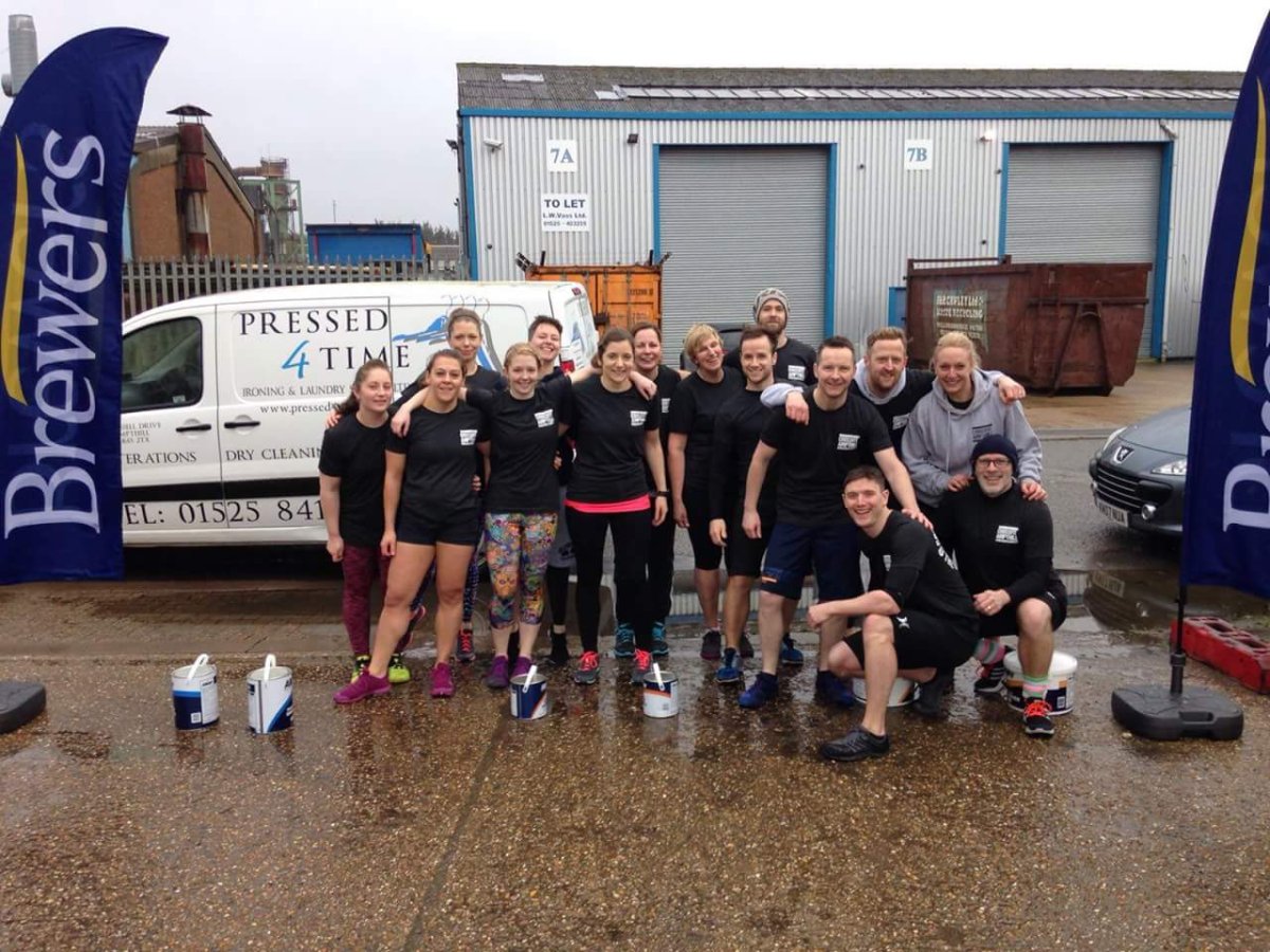 The CrossFit team raring and ready to go!