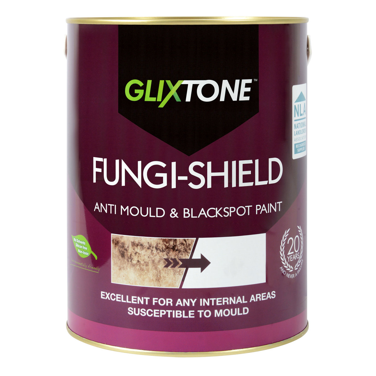 Glixtone Fungi-Shield Anti Mould & Blackspot Paint 5L