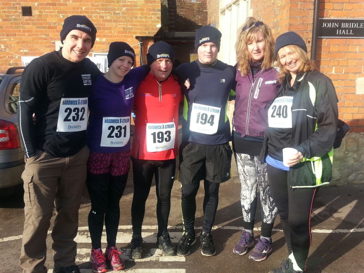The intrepid Brewers team ready for the cross country event.