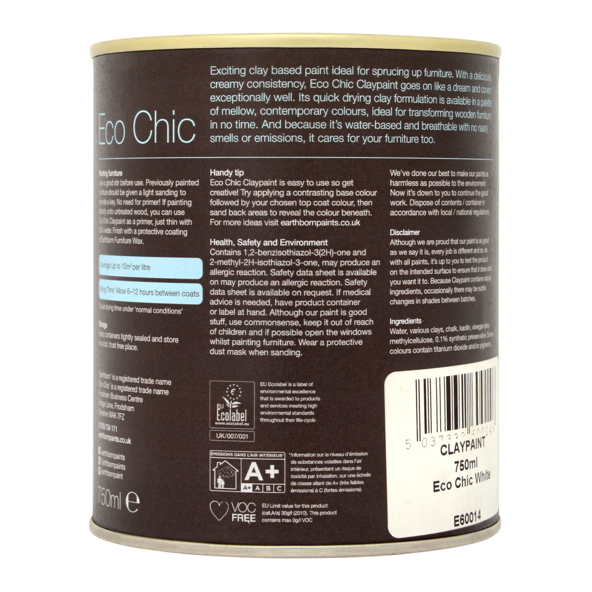 Earthborn Eco Chic Claypaint 750ml