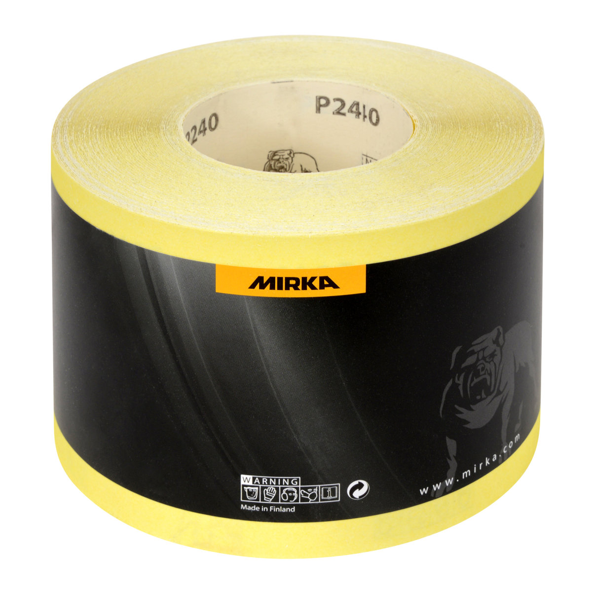 Mirka Hiomant Abrasive Paper Yellow 50m x 115mm P240