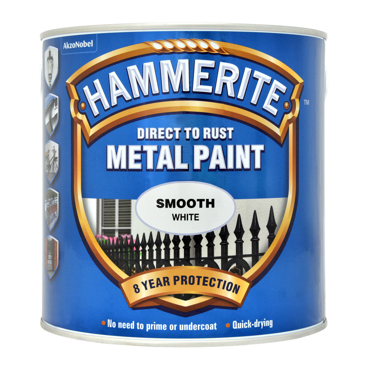 Direct to Rust Metal Paint Smooth White 2.5L 