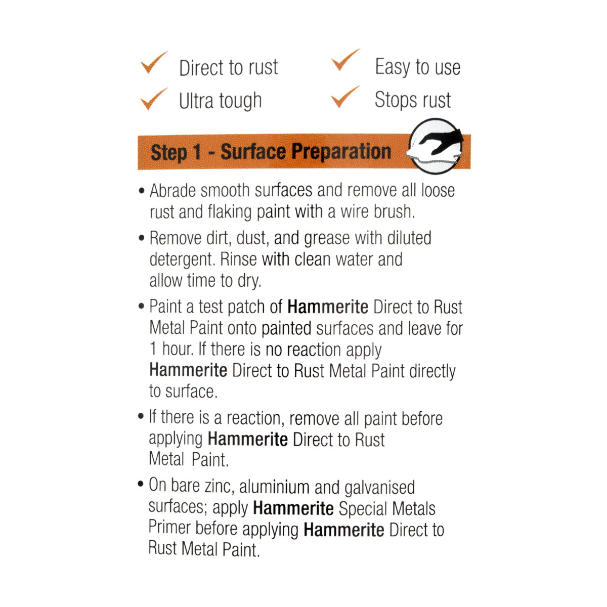 Direct to Rust Metal Paint Smooth White 2.5L 