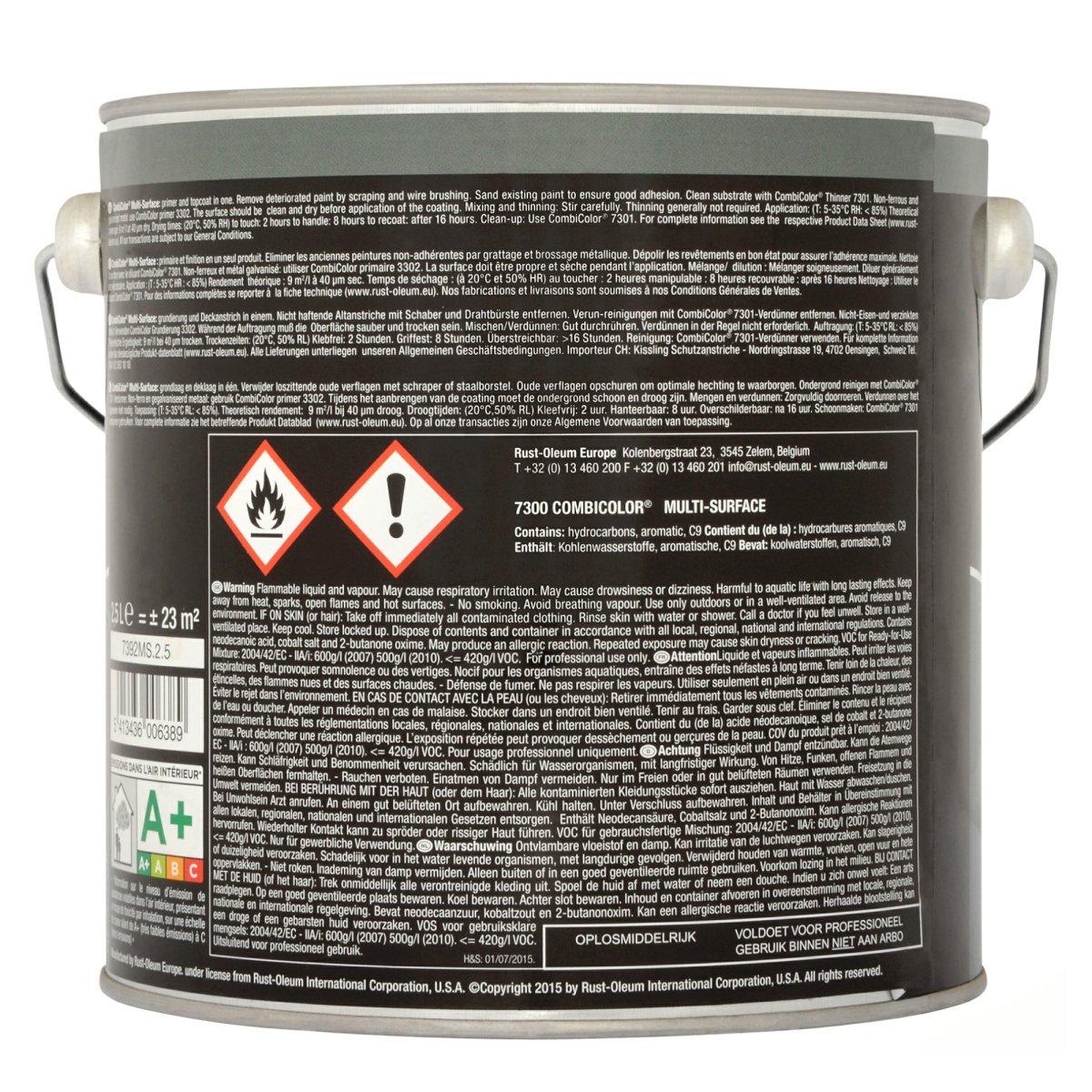 Rust-Oleum Combicolor Multi-Surface Gloss Black 2.5L