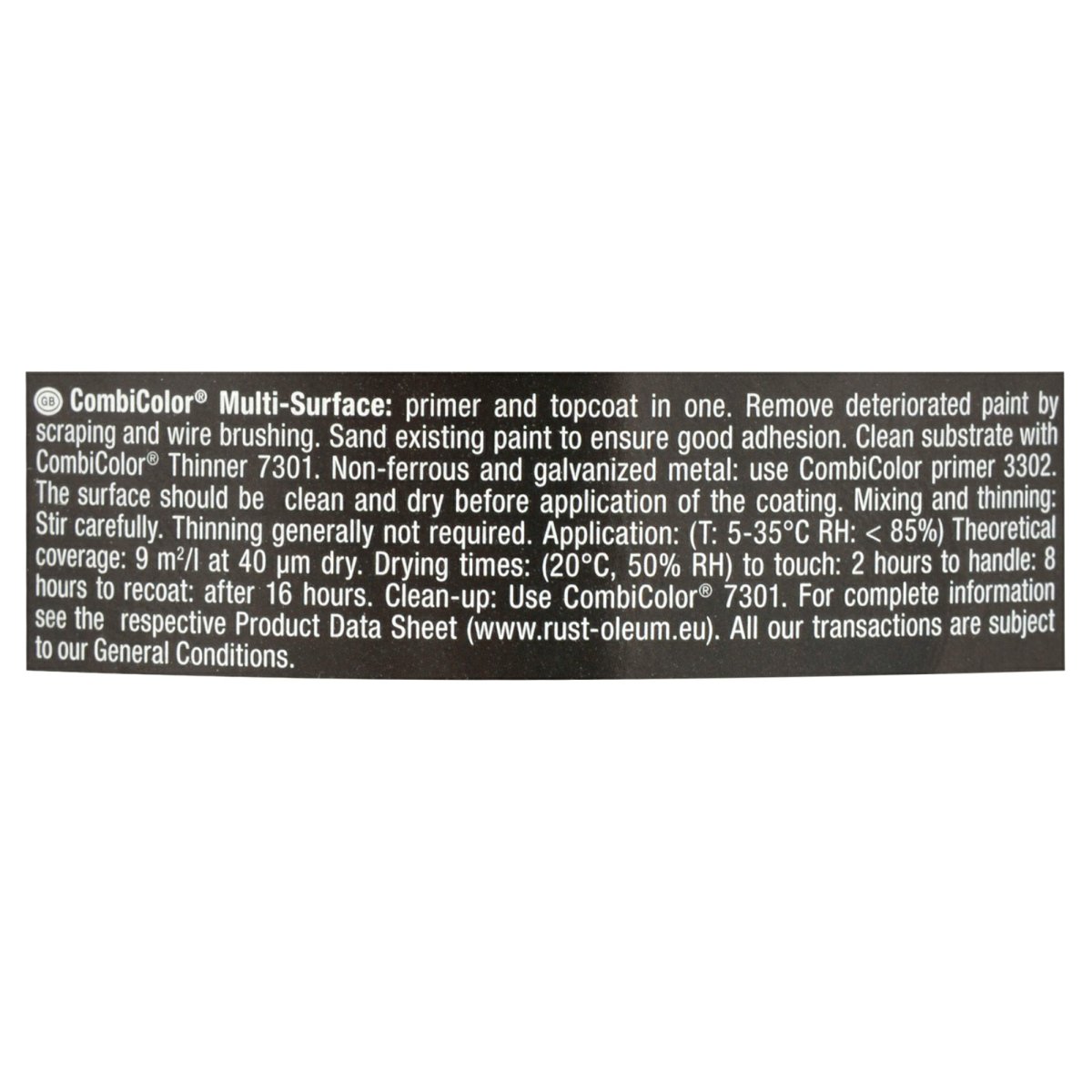 Rust-Oleum Combicolor Multi-Surface Gloss Black 2.5L