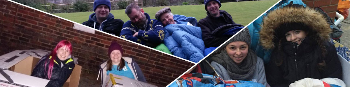 Brighton manager sleeps rough to raise vital funds